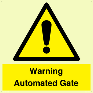 Warning Automated Gate